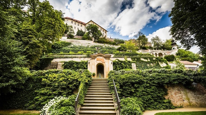 Palácové zahrady pod Pražským hradem.