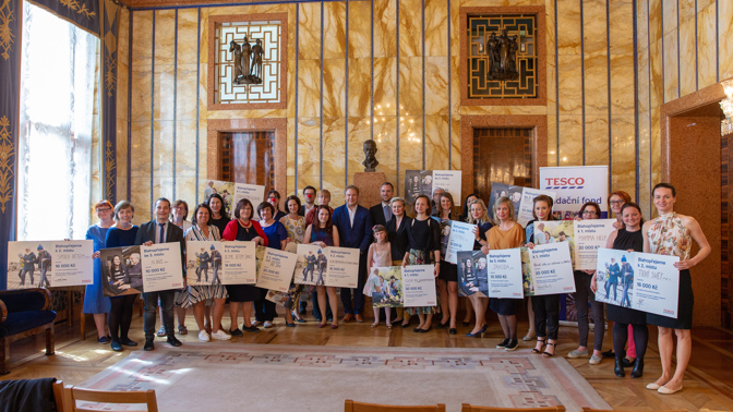 Primátor Hřib podpořil charitativní projekt Tesco
