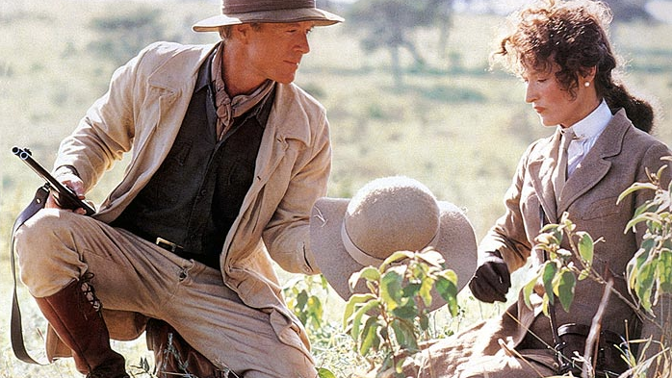 Hrají v něm herecké hvězdy jako Meryl Streep, Robert Redford a Klaus M. Brandauer.