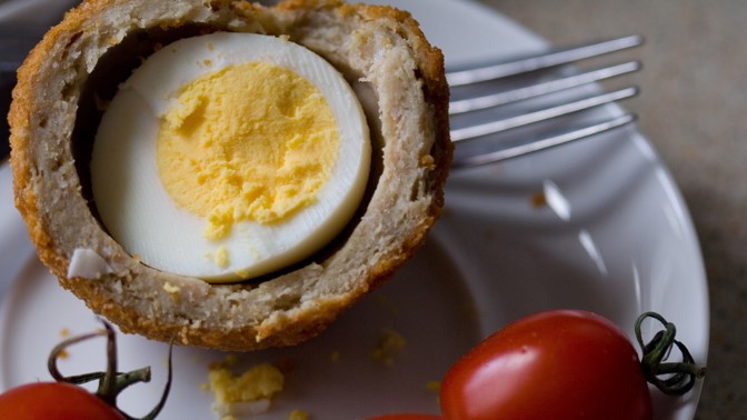 Tzv. pštrosí vejce jsou výbornou pochoutkou z mletého masa.