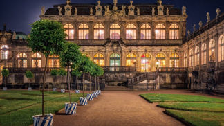 Drážďanský Zwinger, místo unikátní expozice porcelánu.