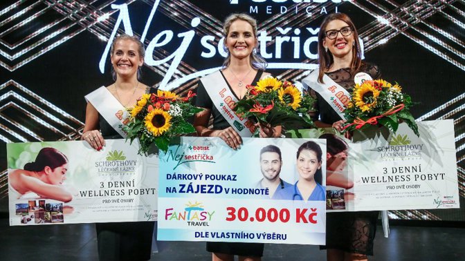 Tři NEJ sestřičky roku 2019. Vítězkou se stala Kateřina Křenková, na druhém místě se umístila Veronika Hryzáková a jako třetí skončila Natalia Panasenko.