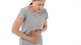 žena, bolest, břicho,