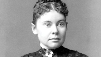 Lizzie Borden na dobovém novinovém snímku z roku 1890.