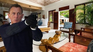 Luxusní vila Goldeneye, ve které tvořit Ian Fleming, autor ságy o Jamesi Bondovi (hraje ho Daniel Craig, se nachází na Jamajce. Pronajímá se prostřednictvím Airbnb.com za 6207 dolarů (téměř 160 tisíc korun) za noc.