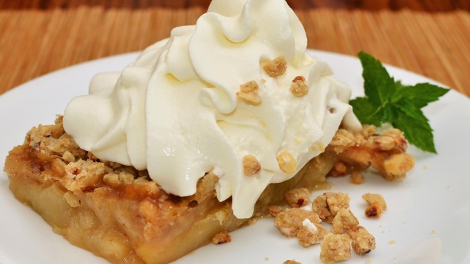 Jablečný crumble: Dezert, který dcera Vivien dělá během pandemie Babišovi