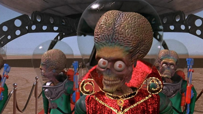 Země je zase jednou ohrožena invazí bojechtivých ozbrojených Marťanů. Násilí, zkáza, hysterie. A kdo že jim může vzdorovat?