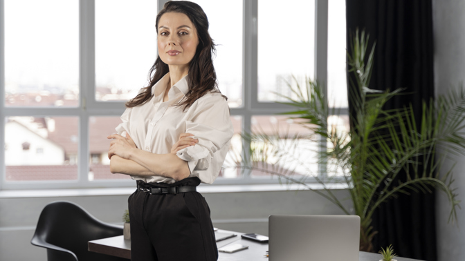 úspěšná krásná žena