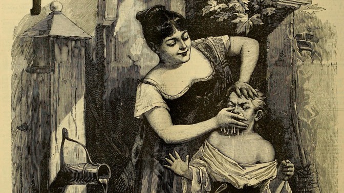 Z dobového prospektu na mýdlo Pear Soap.