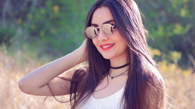 žena, brýle, dívka