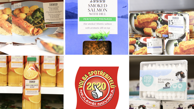 Tesco výrobky zvítězily ve Volbě spotřebitelů, nejvíce zaujaly džusy a hotová jídla