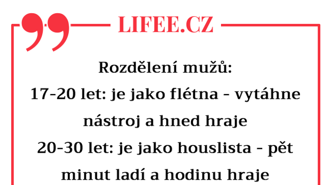 Chlapi podle věku! Poslední kategorie vás vážně pobaví