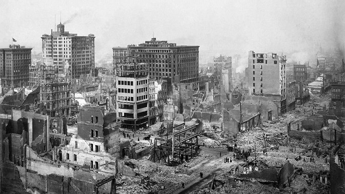 Zmar a zkáza na vzácných snímcích: Stačilo pár minut a San Francisco se ocitlo v troskách