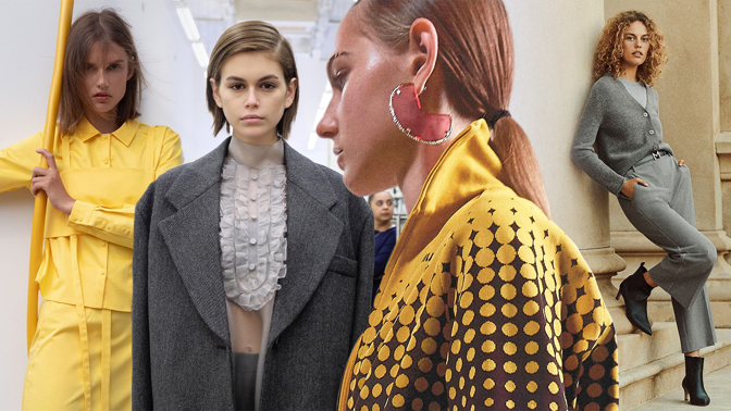 Módní barvy roku 2021: Žlutá a šedá jsou symbolem naděje a pohody. Objevte jejich možnosti