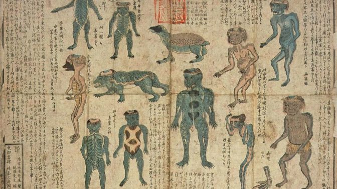 Mýtický japonský vodník Kappa: Kříženec opice a želvy požírá lidi i dobytek