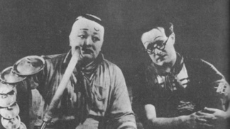 Jan Werich a Jiří Voskovec před emigrací - snímek je z roku 1938