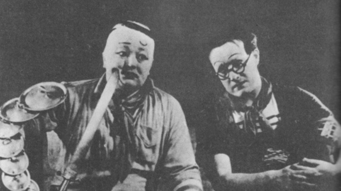 Jan Werich a Jiří Voskovec před emigrací - snímek je z roku 1938