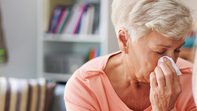 nešťastná seniorka