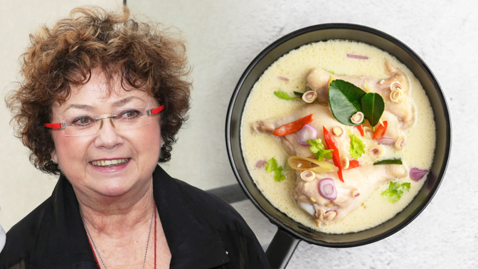 Česnekové kuře na smetaně, jak ho připravuje Jana Boušková. Snadný a výtečný oběd