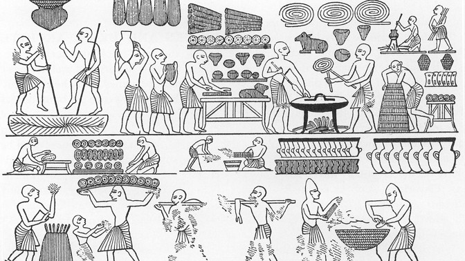 Jídlo ve starém Egyptě: Bohatí si dopřávali ježky a hrochy, chudina volila drůbež