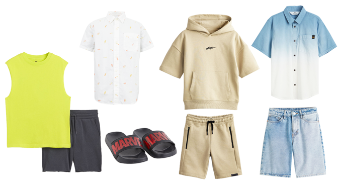 Chlapecké oblečení na léto 2022: Oblíbené budou džínové kraťasy, dvoudílné soupravy i klobouky