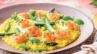 Krémové chřestové rizoto s krevetami: Proměňte svůj domov v italskou restauraci