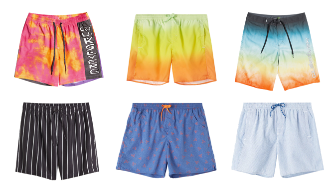 Pánské plavkové šortky nemusí být nudné: Letošnímu létu vévodí neonové barvy i růžoví plameňáci