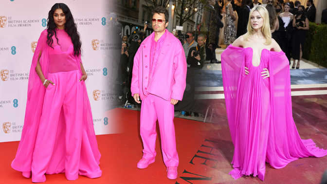 Modely sytě růžové barvy nosí Kim Kardashian, Zendaya i Sebastian Stan: Jaké budou slušet vám?