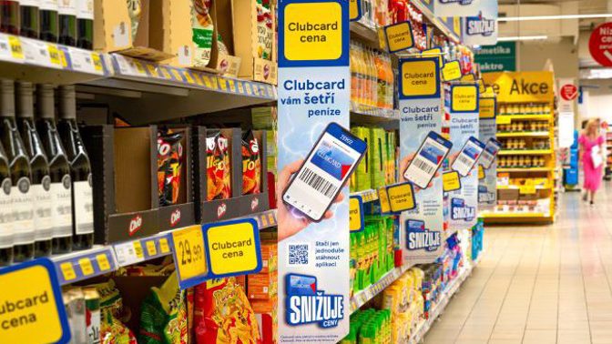 Tesco zavádí Clubcard ceny. Nabízí tak členům svého věrnostního programu okamžitý benefit na prodejní ploše