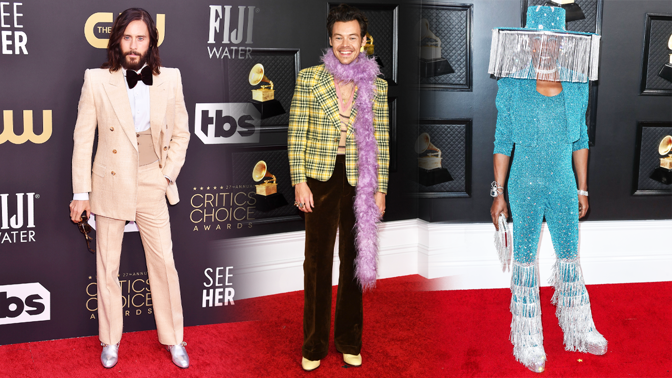 7 slavných mužů, kteří se nebojí obléct ženské modely: Prsteny, perlami a podpatky to u nich teprve začíná