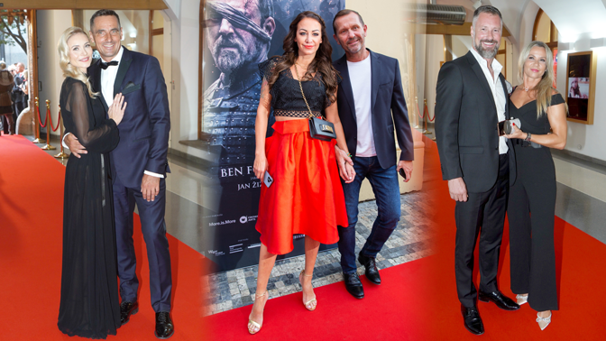 Móda z premiéry filmu Jan Žižka: Agáta Hanychová dorazila s Jaromírem Soukupem a nechyběla ani Kateřina Brožová s dcerou