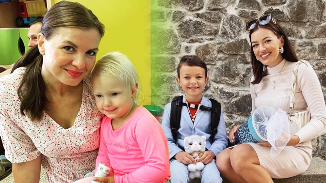 Děti slavných první den ve škole a školce: Jitka Boho připravila pro dceru oblek, Aneta Stolzová se bála slziček