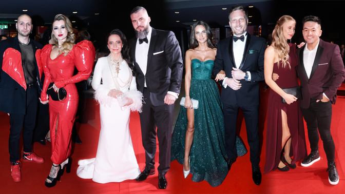 Nejvýraznější páry z Českého slavíka: Pánové oblékli sametová saka, dámy je doplnily flitry a peřím