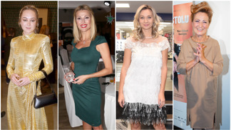 České krásky inspirují svým stylem: Simona Stašová v oversize šatech a Gabriela Heclová ve zlatě
