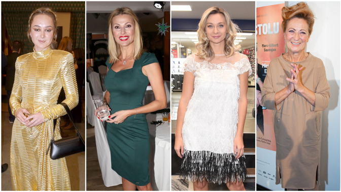 České krásky inspirují svým stylem: Simona Stašová v oversize šatech a Gabriela Heclová ve zlatě