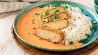 Smažený tempeh à la kuře na paprice s rýží: Exotická potravina v klasické úpravě