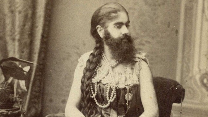 Vousatá dáma Annie Jones: Chlupatá se prý již narodila, patrně trpěla hirsutismem