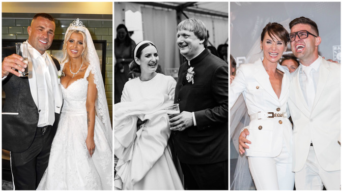 Největší svatby roku 2022: Vojtěch Kotek už očekával Šmankotka, Karlos Vémola se těšil na dvojčata