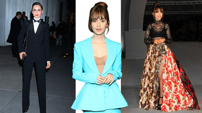 Proměnlivý módní styl herečky Lily Collins.