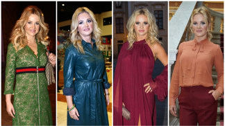 Módní styl Moniky Babišové (48): Dramatické líčení, objemné vlny ve vlasech a luxusní modely