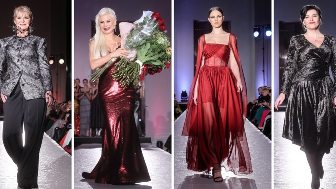 Módní přehlídka Natali Ruden: Molo ovládly dámy vyššího věku včetně legendární Milady Karasové (73)