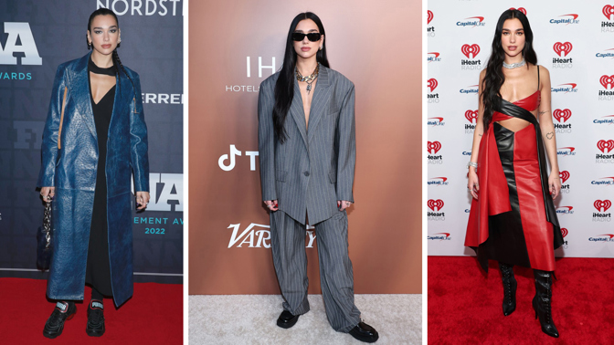 Dua Lipa a její záliba v kůži. 