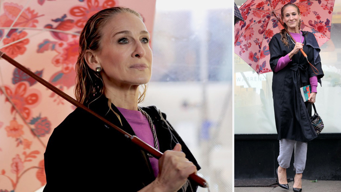 Takhle Jessica vypadala při natáčení. 