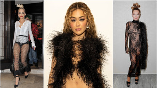 Královna průhledných modelů Rita Ora: Zpěvačka se nebojí latexu, síťoviny ani neviditelných šatů