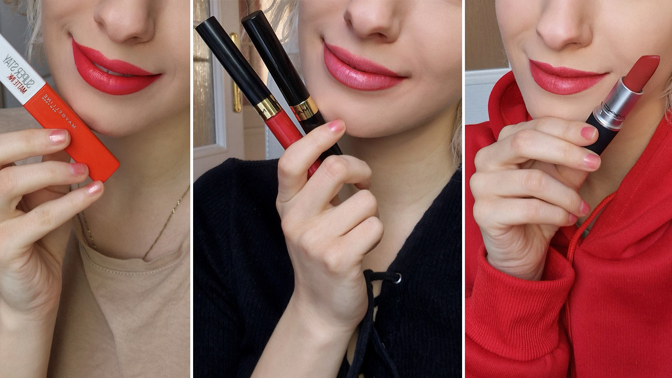 Test červených rtěnek.