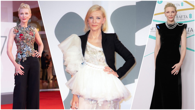 Cate Blanchett je královnou upcyklace: Přešité šaty vynesla na SAG Awards, ceny BAFTA i na festivalu v Benátkách