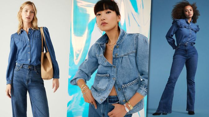 Nenasytný džínový trend roku 2023: Čím více denimových kousků v jednom outfitu, tím lépe