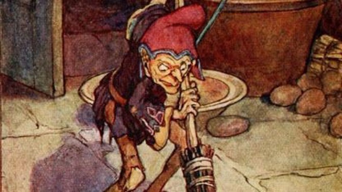 Skotský šotek brownie: Připomíná skřítka Dobbyho z Harryho Pottera