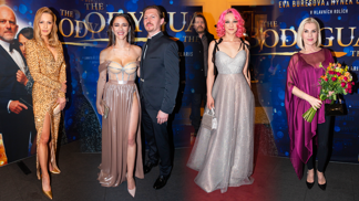 Móda z premiéry muzikálu The Bodyguard: Burešová v průhledném korzetu, Brožová v modrém saténu a Vaňková ve flitrech