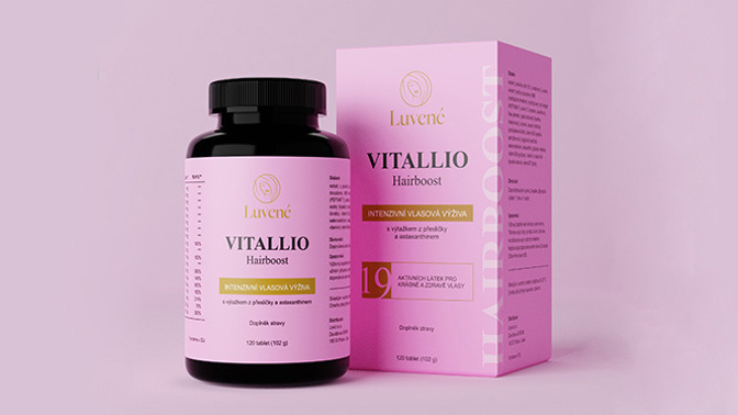 Účinná vlasová výživa Vitallio Hairboost